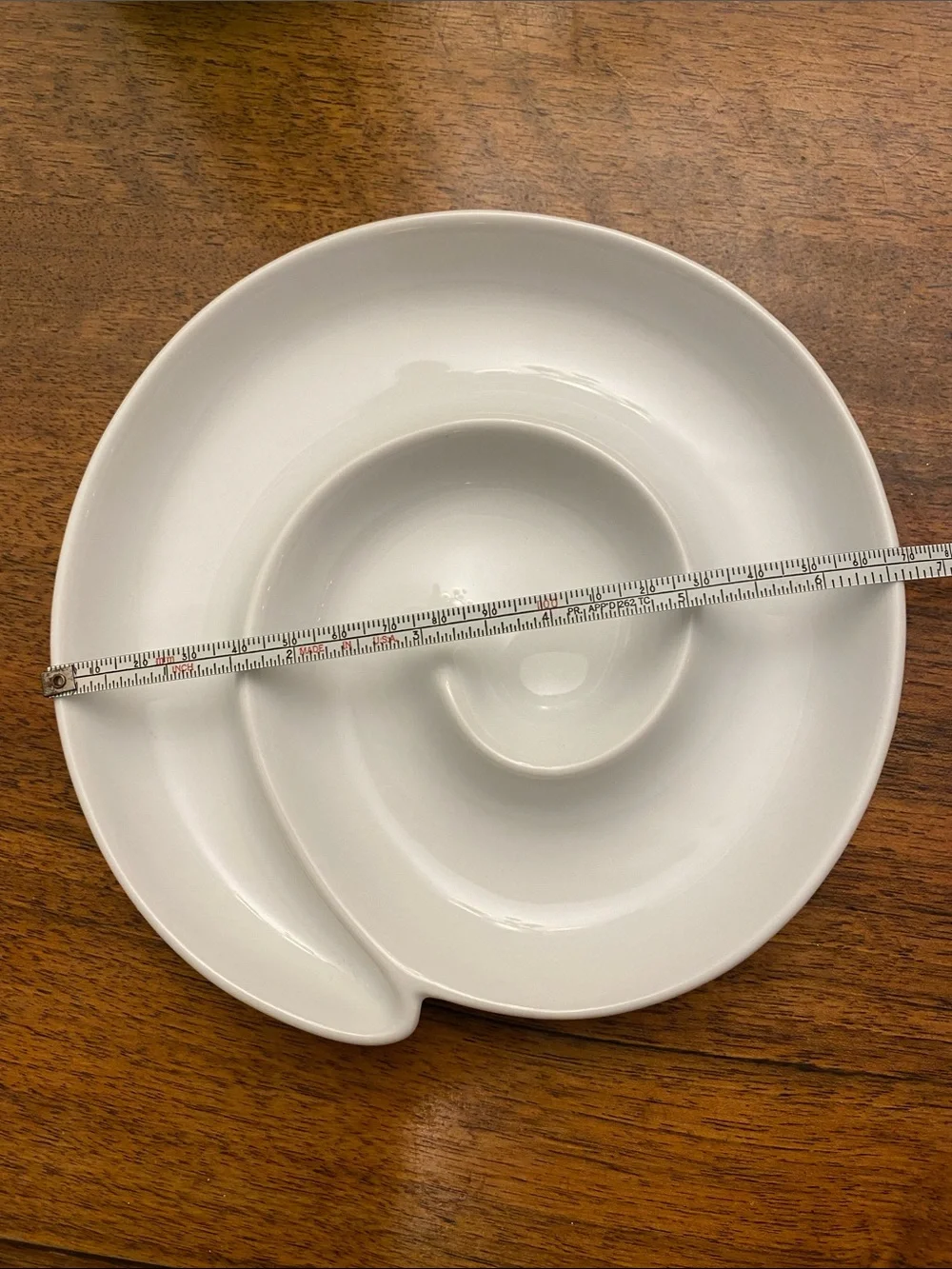 CRATE & BARREL Swirl Olive Serving Dish